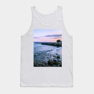 Sunset Beach Horizon Sea Sky Meditation Tank Top